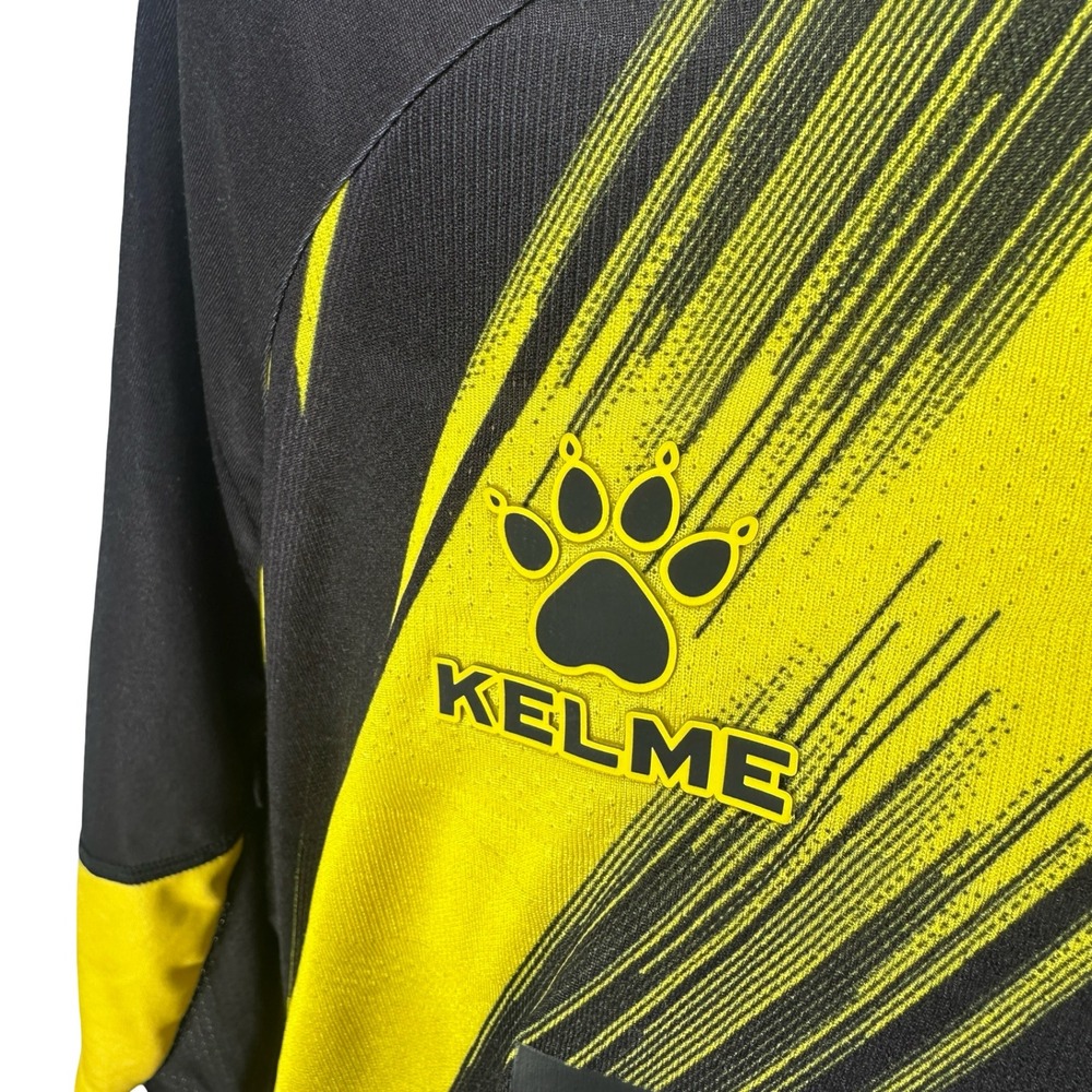 Kelme Watford FC Soccer Jersey 2023 2024 Home Mens 2XL Yellow Black MrQ Corpay - Picture 2 of 12